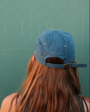 Load image into Gallery viewer, Frog With His Leaf Denim Hat
