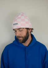 Load image into Gallery viewer, Checkered Pinks Cuff Beanie
