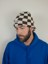 Load image into Gallery viewer, Checkered Browns Cuff Beanie
