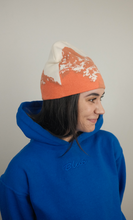 Load image into Gallery viewer, Mountain Peaks Skull Cap Beanie, Orange
