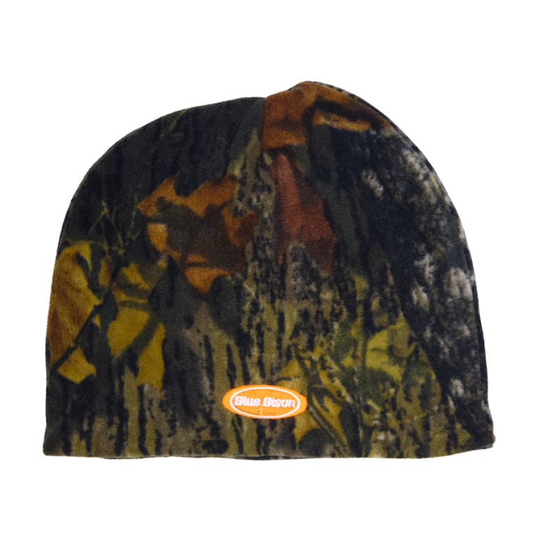 Camo Fleece Beanie - Orange