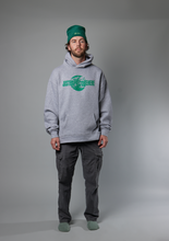 Load image into Gallery viewer, Just Happy To Be Here Grey Hoodie
