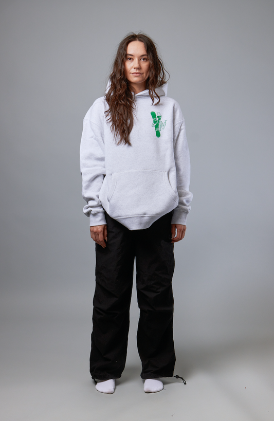 Board Club Hoodie in Heather Grey