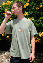Load image into Gallery viewer, Snail Ridin’ Frog Tee, Green
