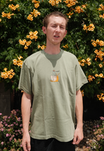 Load image into Gallery viewer, Snail Ridin’ Frog Tee, Green
