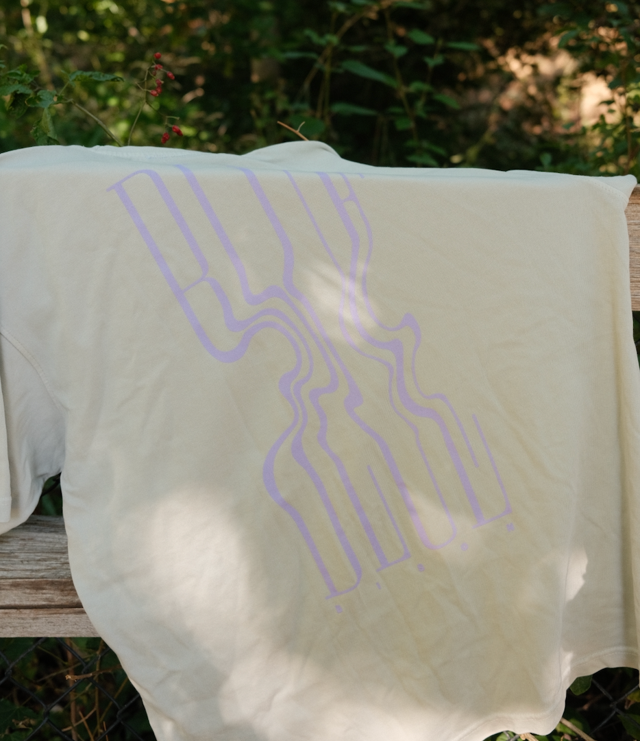 BLUE Squiggle in Purple