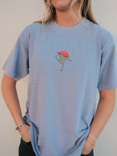 Load image into Gallery viewer, Dancing Frog With Mushroom Hat Tee

