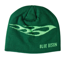 Load image into Gallery viewer, Green Flame Skull Cap Beanie
