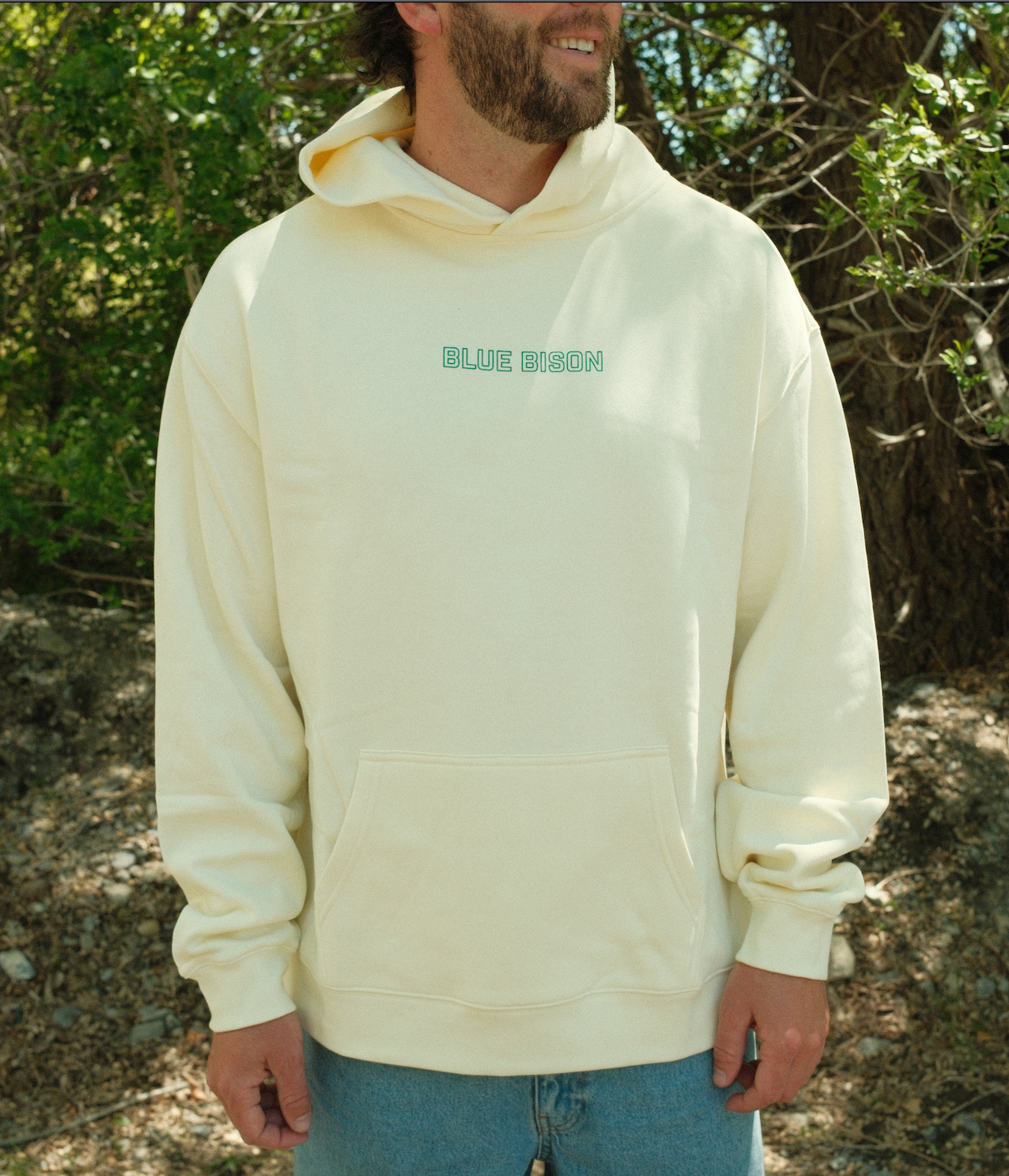 パーカー・フーディ AFTER PRAY Soleil printed hoodie navy 241CTS230 _NY Huck & Pray Hoodie Butter – Blue Bison Apparel