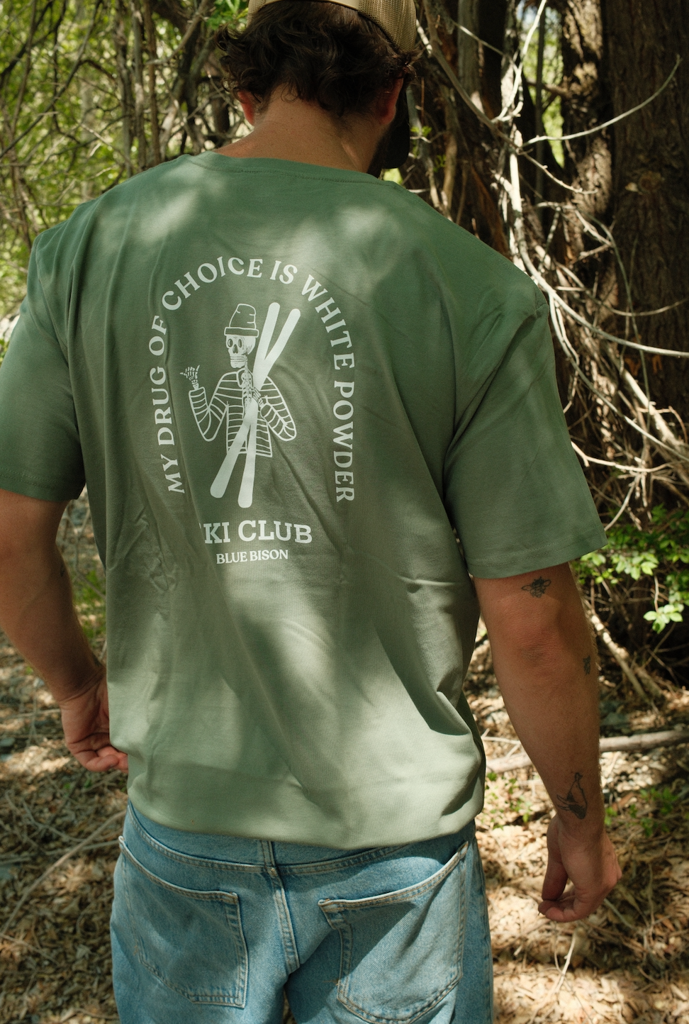 Ski Club Tee, Sage