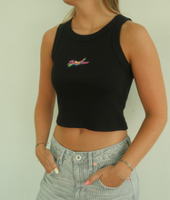 Load image into Gallery viewer, Retro Logo Tank - Black
