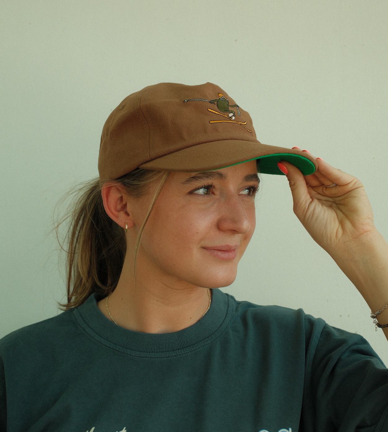 Frog Gone Skiin Hat