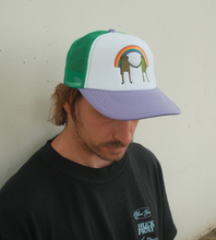 Load image into Gallery viewer, Rainbow Pride Frog Trucker Hat - Multi Color
