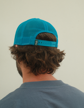 Load image into Gallery viewer, Rainbow Pride Frog Trucker Hat - Blue
