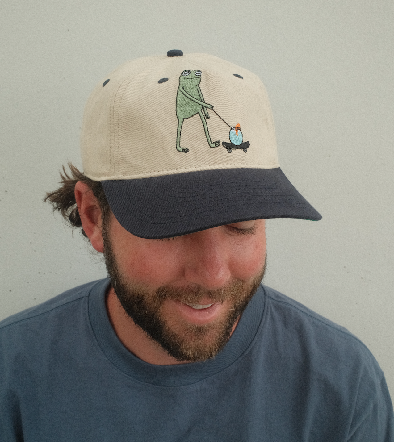 Frog Walkin' A Fish Hat