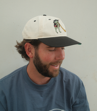 Load image into Gallery viewer, Swiss Frog Hat - Black/White
