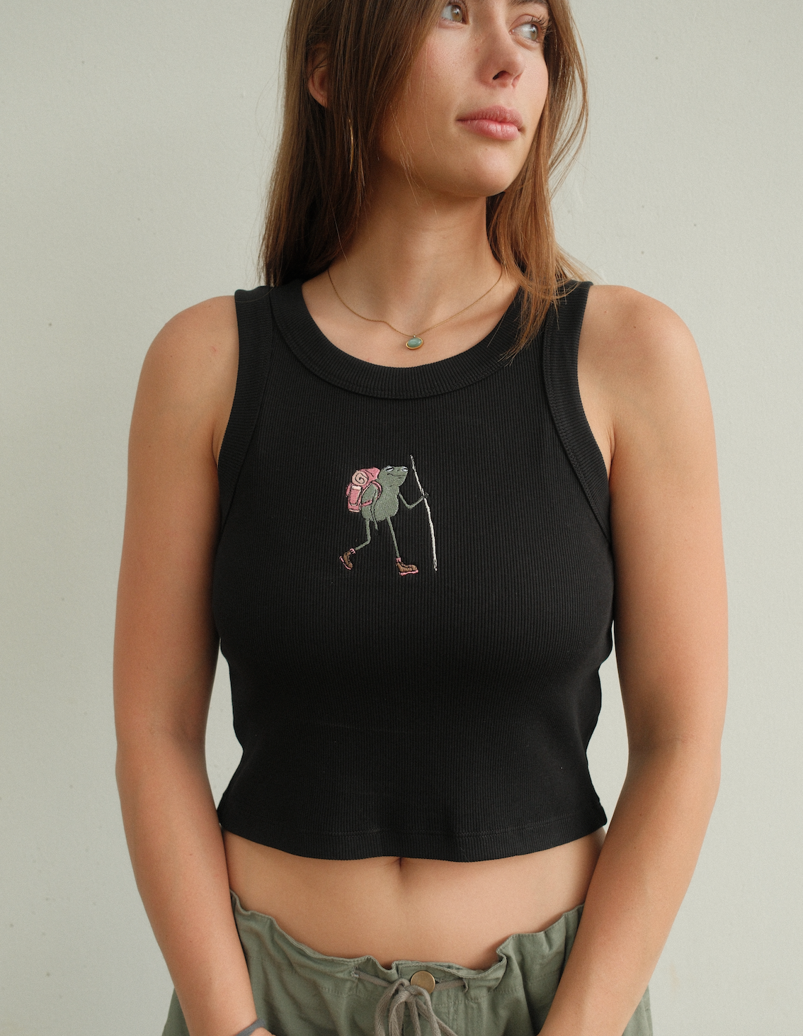 Hiker Frog Tank - Black