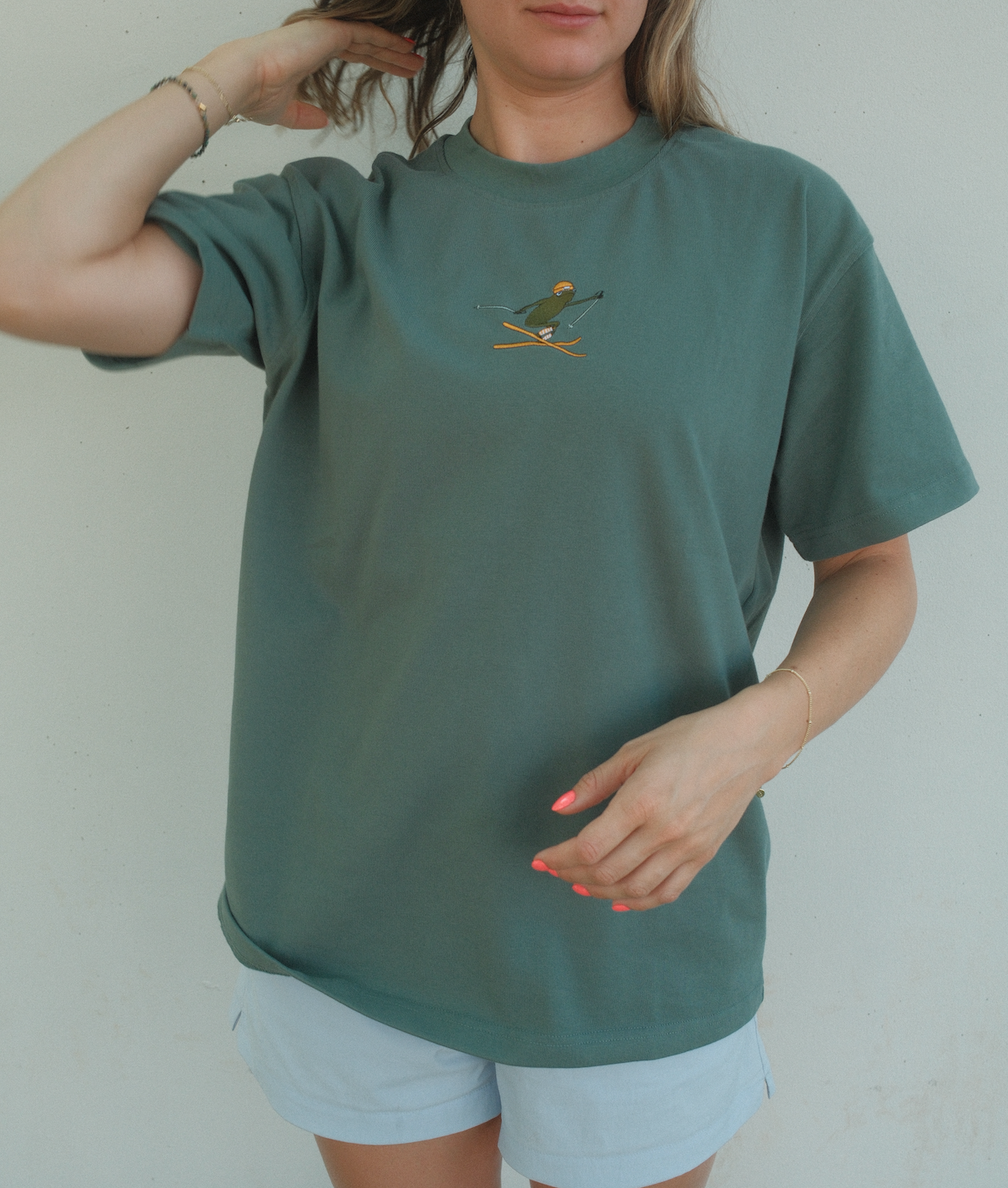 Frog Gone Skiin Tee - Green