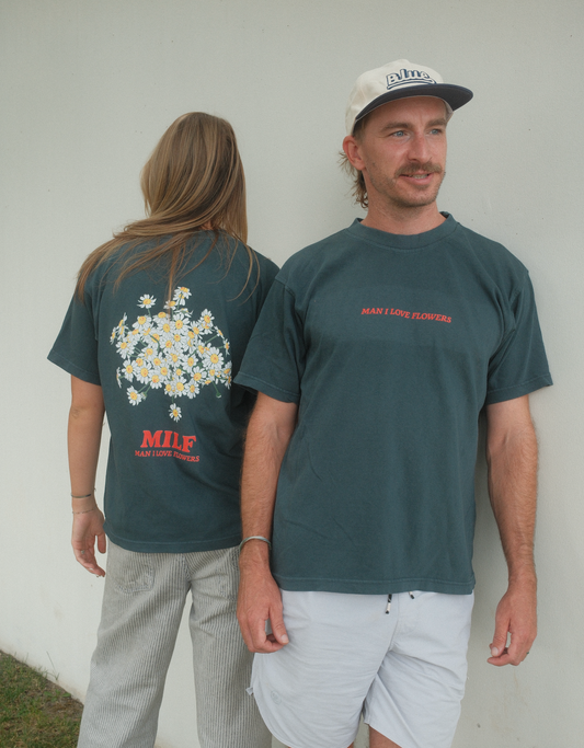 MILF Tee in Navy