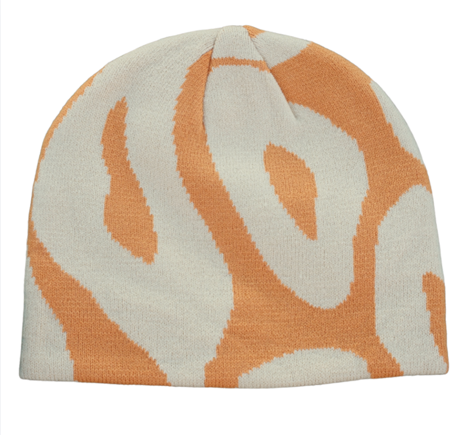 Lava Lamp Skull Cap - Creamsicle