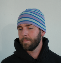 Load image into Gallery viewer, Striped Skull Cap - Purple
