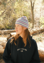 Load image into Gallery viewer, Striped Skull Cap - Purple
