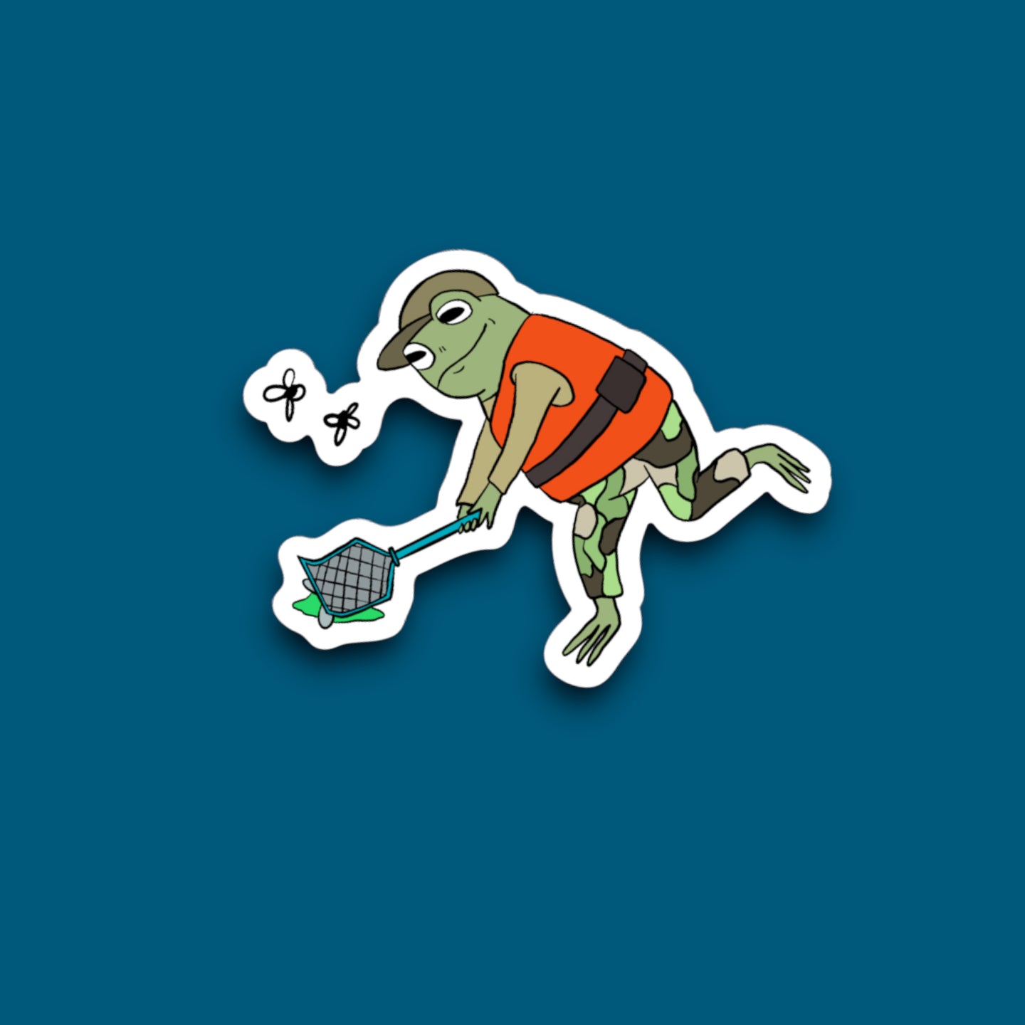 Mid Hunt Frog Sticker (N21)