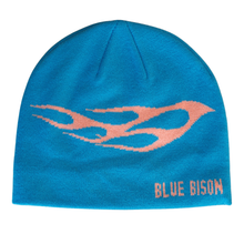 Load image into Gallery viewer, Blue Flame Skull Cap Beanie
