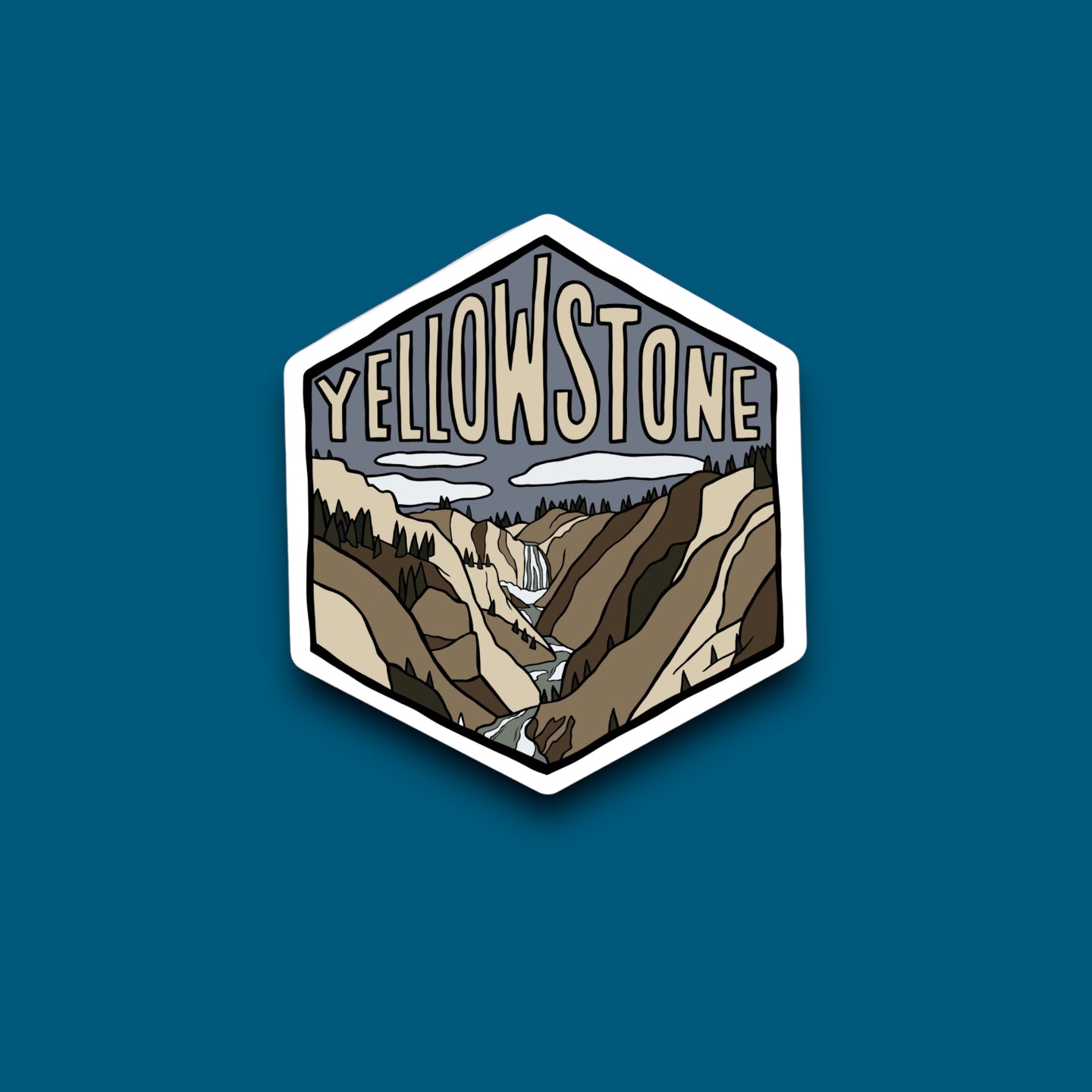 Honeycomb Yellowstone Sticker