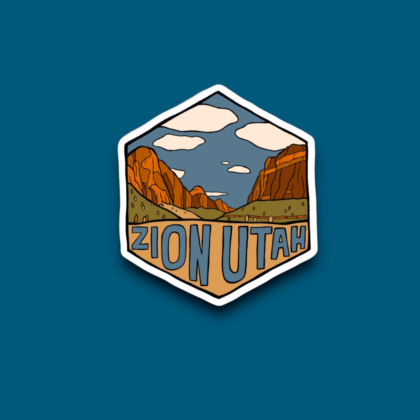 Honeycomb Zion Utah Sticker