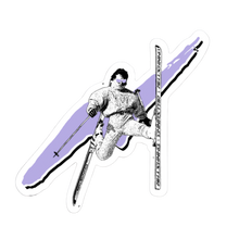 Load image into Gallery viewer, Acro Skier Purple Vinyl Sticker
