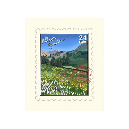 Albion Basin Utah Stamp Sticker