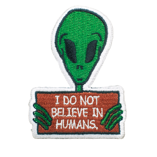 Alien with a Sign Patch
