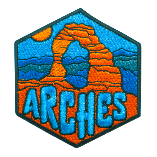 Arches National Park Utah Hexagon Patch