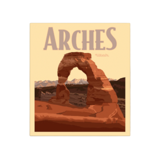 Arches National Park Utah Poster Sticker