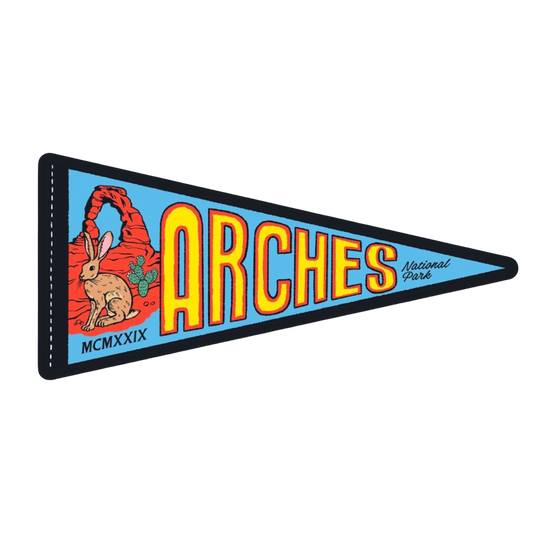 Arches Pennant Sticker