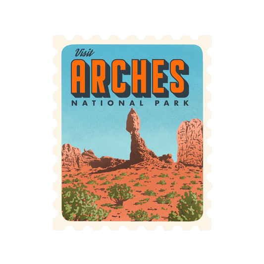 Arches Retro Stamp Sticker