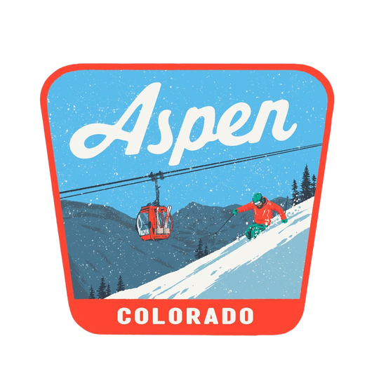 Aspen Colorado Badge Sticker