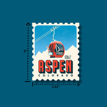 Load image into Gallery viewer, Aspen Retro Stamp Sticker
