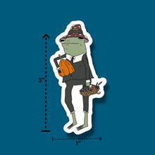 Load image into Gallery viewer, Autumn Pilgrim Frog Sticker
