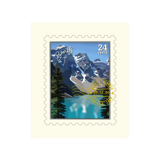 Banff Canada Stamp Sticker