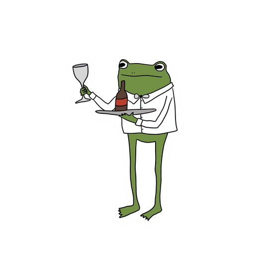 BAR SERVICE FROG STICKER
