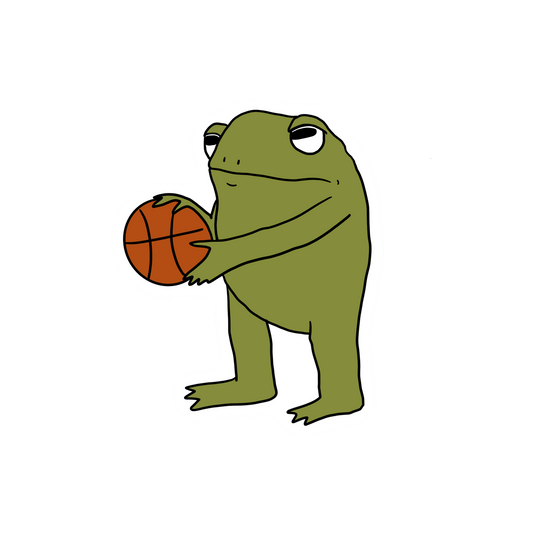 BASKETBALL FROG STICKER