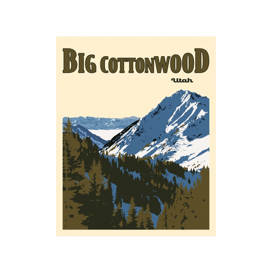 Big Cottonwood Poster Sticker