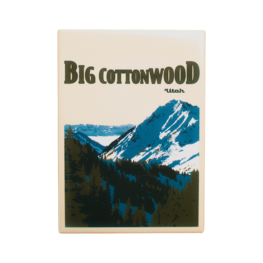 Big Cottonwood Utah Fridge Magnet