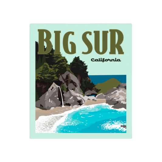 Big Sur California Poster Sticker