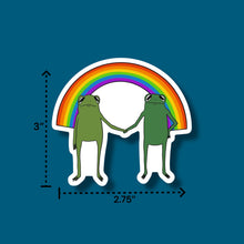 Load image into Gallery viewer, Big Ah Rainbro Frog Sticker
