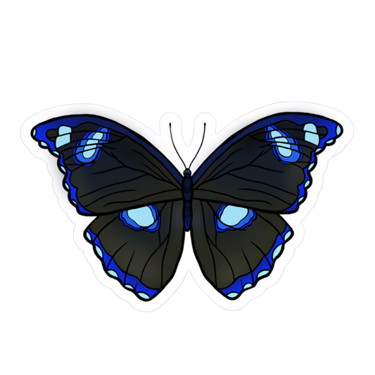 Blue Moon Butterfly Sticker