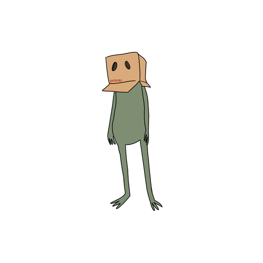 BOX HEAD FROG STICKER
