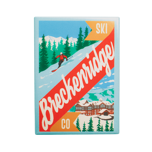 Ski Breckenridge Colorado Fridge Magnet